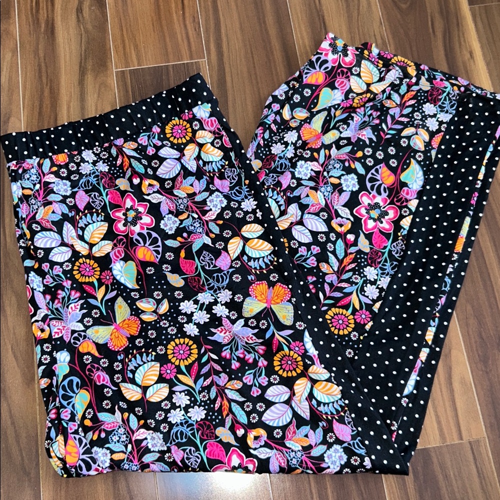 3X Cuddl Duds cool & airy floral pajama pants